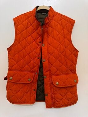 Barbour Orange Quilted Men's Vest